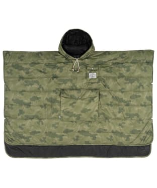 Poler Reversible Quilted Insulated Blanket Poncho - Furry Camo