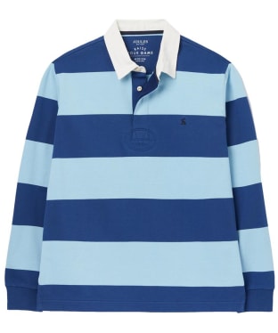 Men's Joules Onside Classic Fit Jersey Rugby Shirt - Blue Stripe