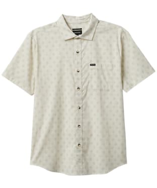 Men's Brixton Charter Print S/S Woven Shirt - Off White / Jade Geo