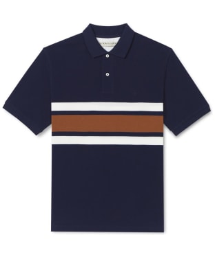 Men's R.M. Williams Rod Short Sleeved Polo Shirt - Blue / Brown / White