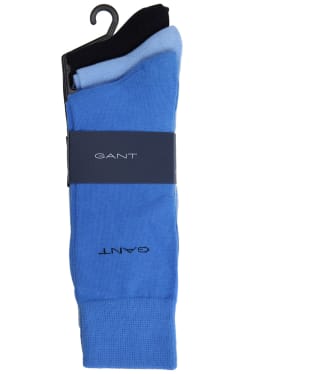 Men’s GANT Soft Cotton Socks – 3 Pack - Day Blue