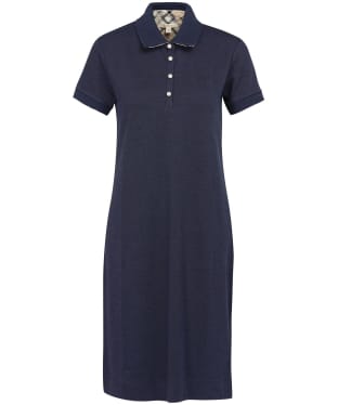 Women's Barbour Polo Dress - Navy / Indigo Tartan