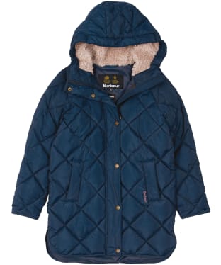 Girl's Barbour Sandyford Quilted Jacket, 10-15yrs - Navy