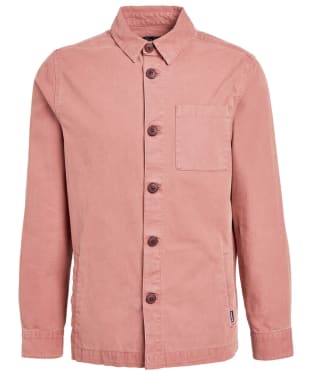 Men's Barbour Washed Overshirt - Pink Salt