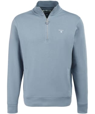 Men's Barbour Rothley Half Zip Sweatshirt - Washed Blue