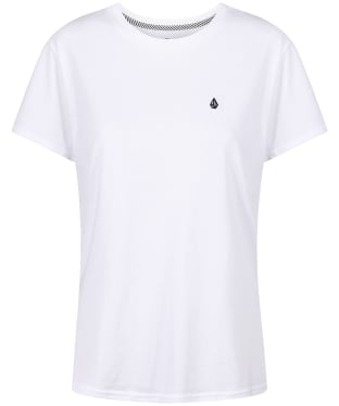 Women's Volcom Stone Blanks Short Sleeve Cotton T-Shirt - White