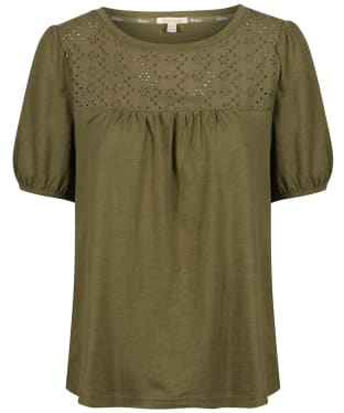 Women's Barbour Pearl Top - Olive Tree