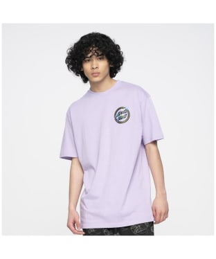 Men's Santa Cruz Holo Flamed Dot T-Shirt - Digtital Lavender