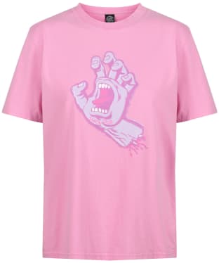 Women's Santa Cruz Rigid Screaming Hand T-Shirt - Rose Wash