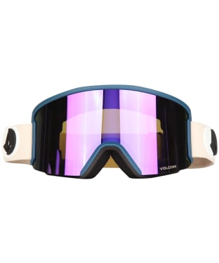 Volcom Garden Party Pink/Slate Blue Goggles - Purple Chrome 