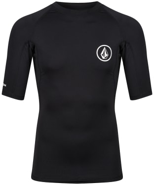 Men's Volcom Lido Solid Short Sleeve Rashguard - Black