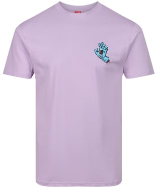 Men's Santa Cruz Screaming Hand Chest T-Shirt - Digtital Lavender