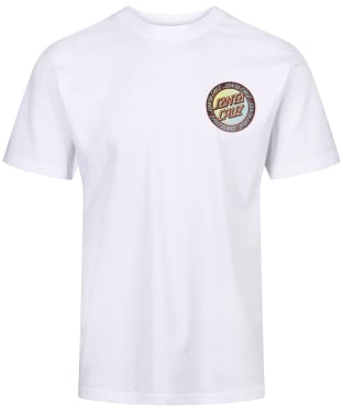 Men's Santa Cruz Loud Ringed Dot Short Sleeve T-Shirt - White Acid Wash