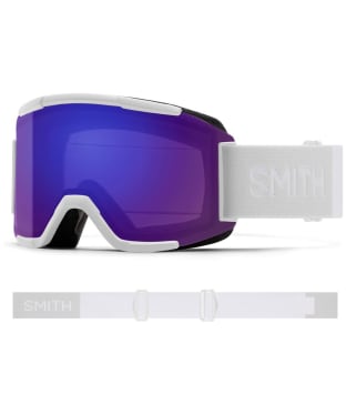 Smith Squad Goggles - ChromaPop Everyday Violet Mirror Lens - White Vapor / Violet