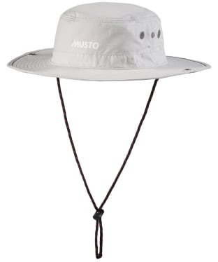 Musto Evolution Fast Dry, Water Repellent Brimmed Hat - Platinum