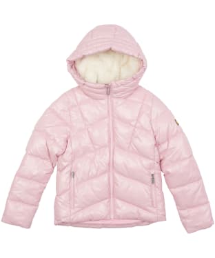 Girl's Barbour International Valle Quilted Jacket - 6-9yrs - Candy Pink