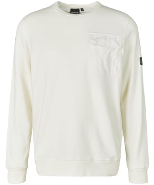 Men's Barbour International Banks Crew Sweater - Whisper White