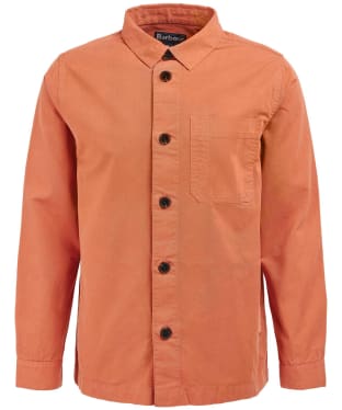 Men's Barbour Longshore Overshirt - Orange Spice