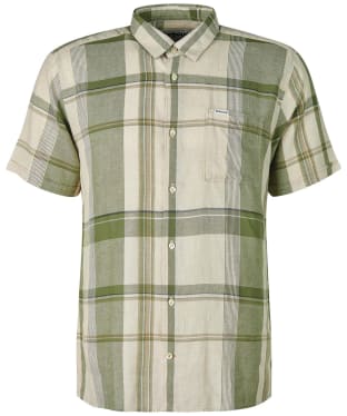 Men's Barbour Bellerby Short Sleeve Summer Shirt - Burnt Olive