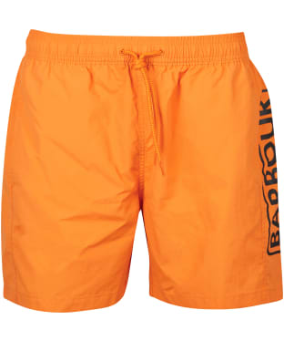 Men's Barbour International Large Logo Swim Shorts - Amber