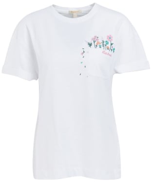 Women's Barbour Evergreen T-Shirt - White