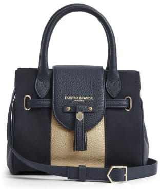 Women's Fairfax & Favor 10 Year Anniversary Limited Edition Mini Windsor Handbag - Navy / Gold