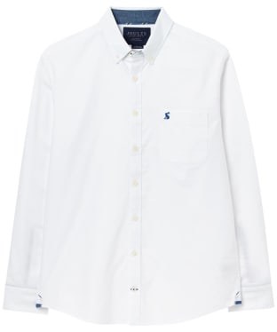 Men’s Joules Oxford Long Sleeve Cotton Shirt - White