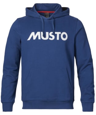 Men's Musto Cotton Logo Hoodie - Dark Cobalt