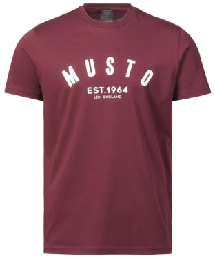 Men's Musto Marina Short Sleeve T-Shirt - Windsor Wine
