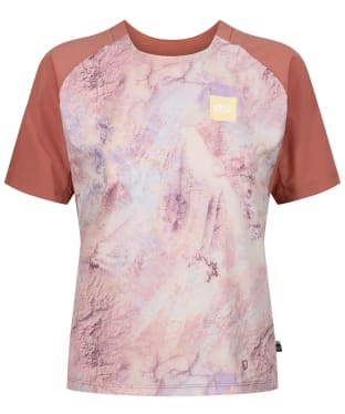 Women's Picture Ice Flow Print T-Shirt - Geology Cream