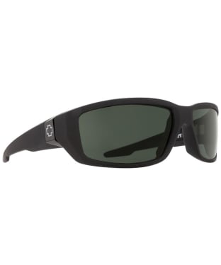SPY Dirty Mo Sunglasses - Soft Matte Black - Happy Gray Green Polarized - Soft Matte Black