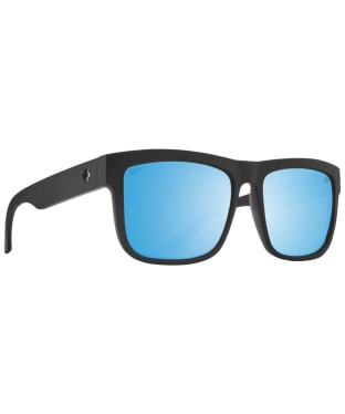 SPY Discord Sunglasses - Matte Black - Happy Boost Bronze Polar Ice Blue Spectra Mirror - Matte Black