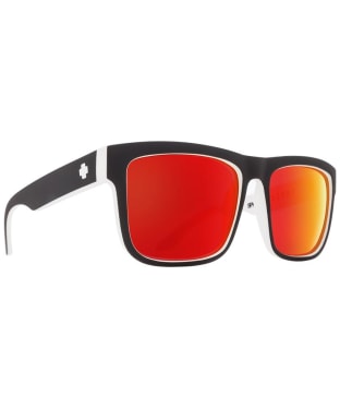 SPY Discord Sunglasses - Whitewall - Happy Gray Green With Red Spectra Mirror - Whitewall