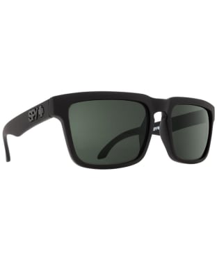 SPY Helm Grilamid® Sports Sunglasses - Happy Gray Green Polarized Lens - Soft Matte Black