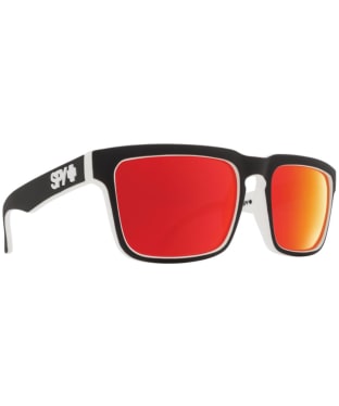 SPY Helm Grilamid® Sports Sunglasses - Happy Gray Green With Red Spectra Mirror Lens - Whitewall