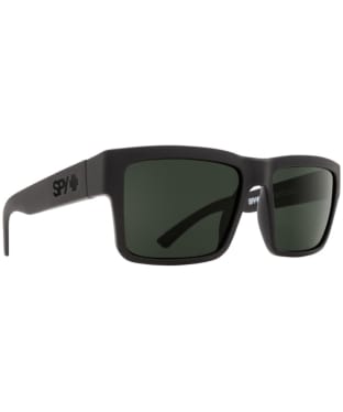 SPY Montana Ski and Snowboard Sports Sunglasses - Happy Gray Green Polarized Lens - Soft Matte Black