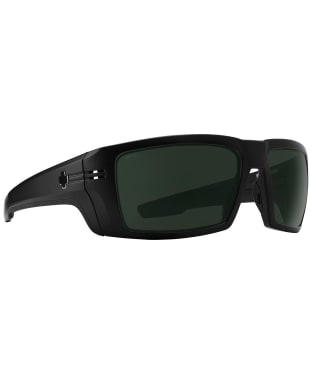 SPY Rebar ANSI Sports Sunglasses - Happy Gray Green Polarized Lens - Matte Black