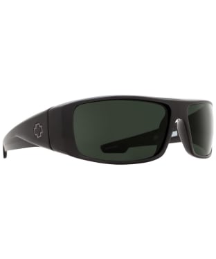 SPY Logan Sunglasses - Happy Gray Green Lens - Black
