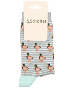Women's Schöffel Single Cotton Socks - Mint Duck