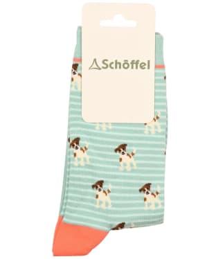 Women's Schöffel Single Cotton Socks - Arctic Jack Russell
