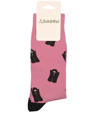 Women's Schöffel Single Cotton Socks - Pink Lyndon