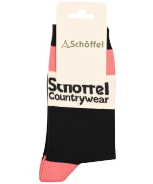 Women's Schöffel Single Cotton Socks - Pink Heritage