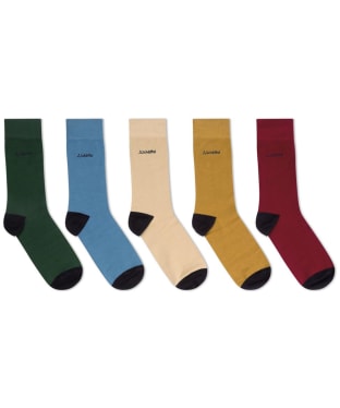 Men’s Schöffel Bamboo Socks – 5 Pack - Logo Oat Mix
