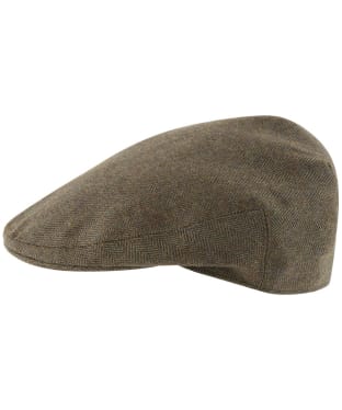 Men's Schoffel Tweed Classic Cap - Loden Green Herringbone Tweed