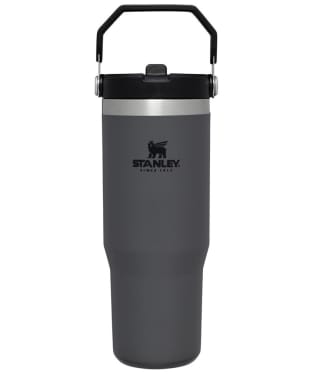 Stanley Iceflow Flip Straw Stainless Steel Insulated Drinks Tumbler / Bottle 0.89L - Charcoal