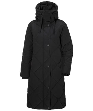 Women's Didriksons Torun Quilted Water Repellent Parka 3 - Black
