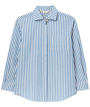 Women's Joules Amilla Shirt - Blue Stripe Lemonade