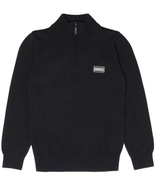 Boy's Barbour International Knox Half Zip - 10-15yrs - Black