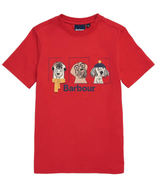 Boy's Barbour Archie T-Shirt - 6-9yrs - Red