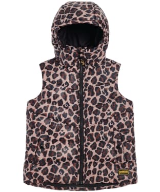 Girl's Barbour International Printed Toronto Gilet - 6-9yrs - Jaguar